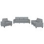 Voir la diapositive 2 : VIDAXL Ensemble de canapes 3 pcs gris clair tissu