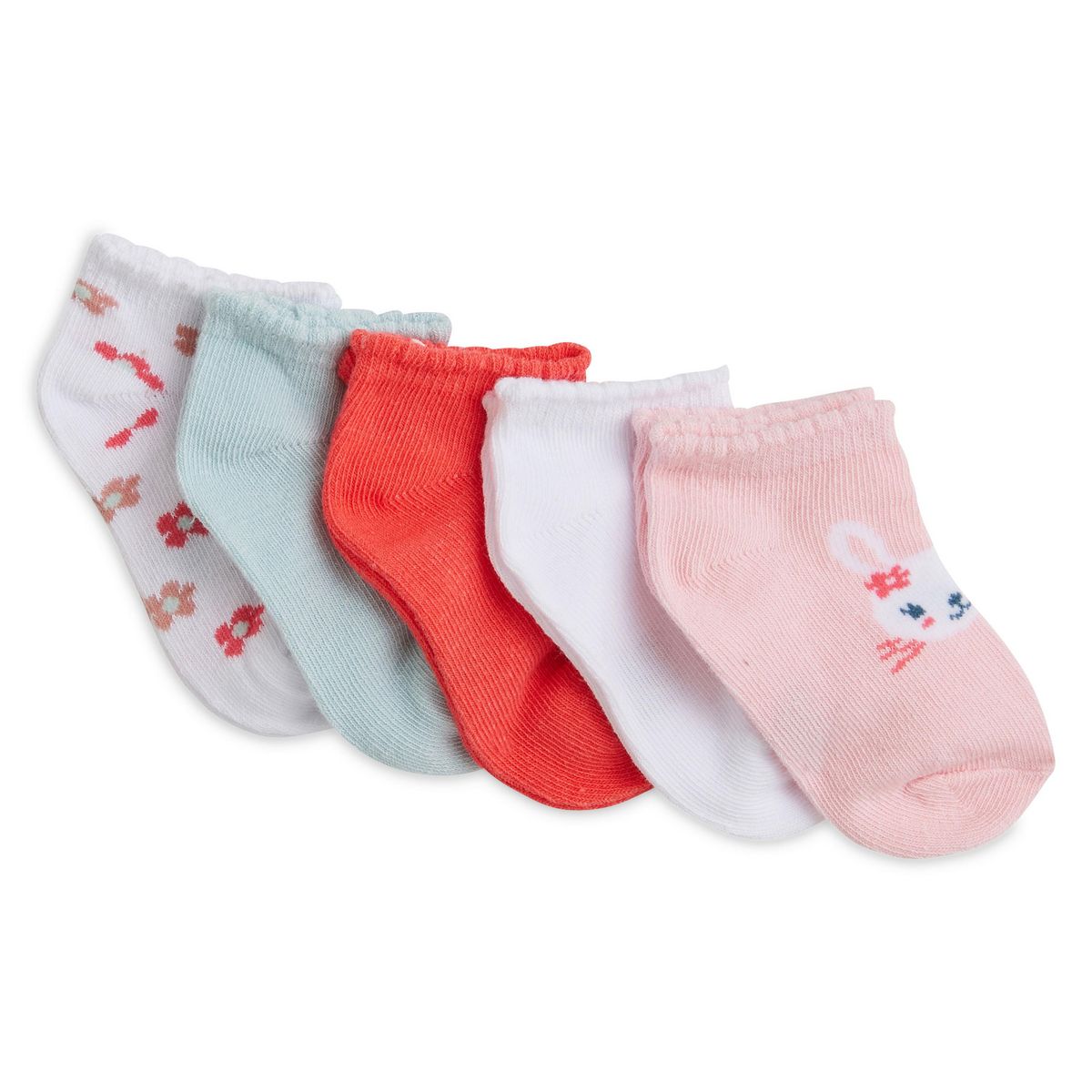 IN EXTENSO Lot de 5 paires de socquettes bébé fille