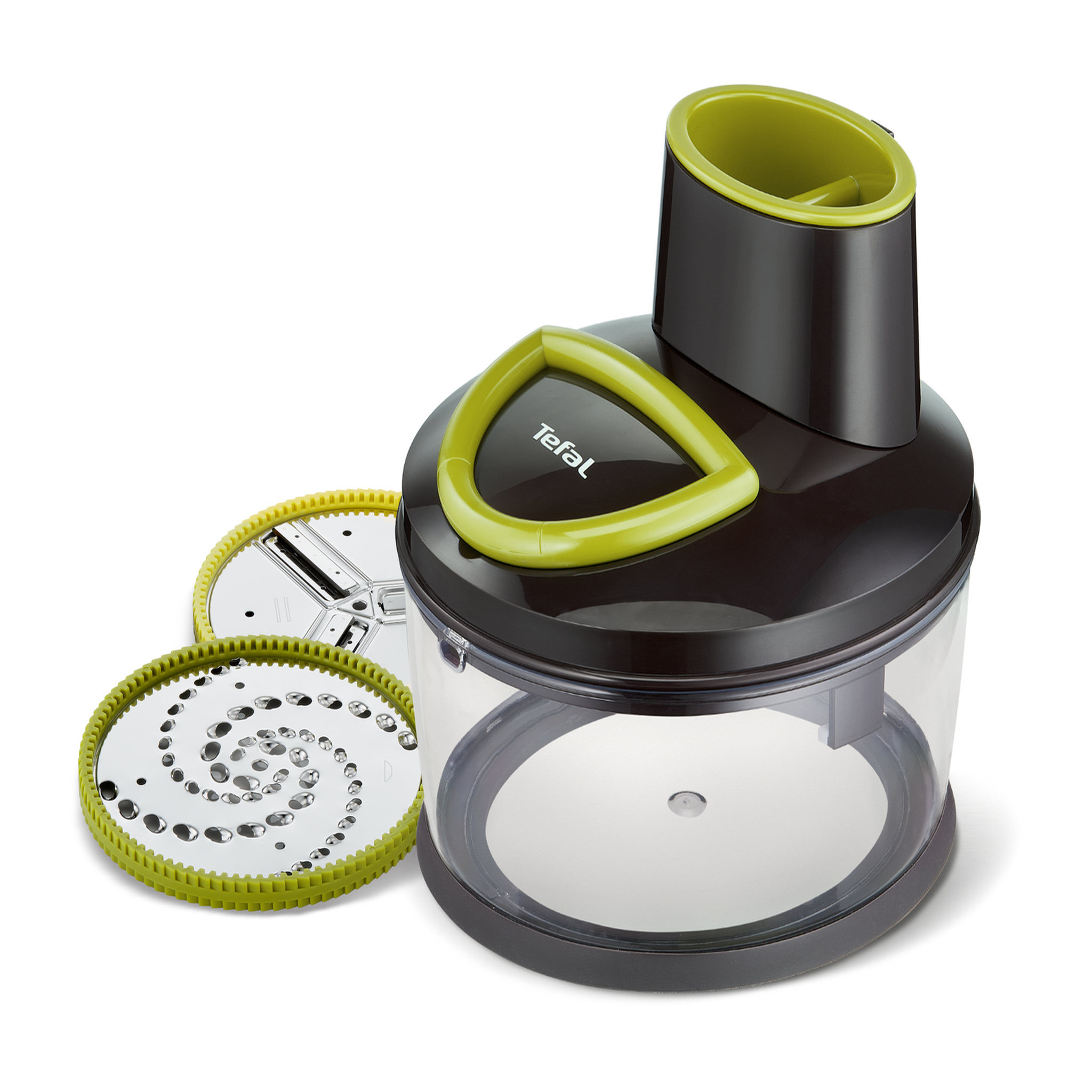 Voir la diapositive 3 : TEFAL Robot manuel pour trancher et raper 1,2 litres 
