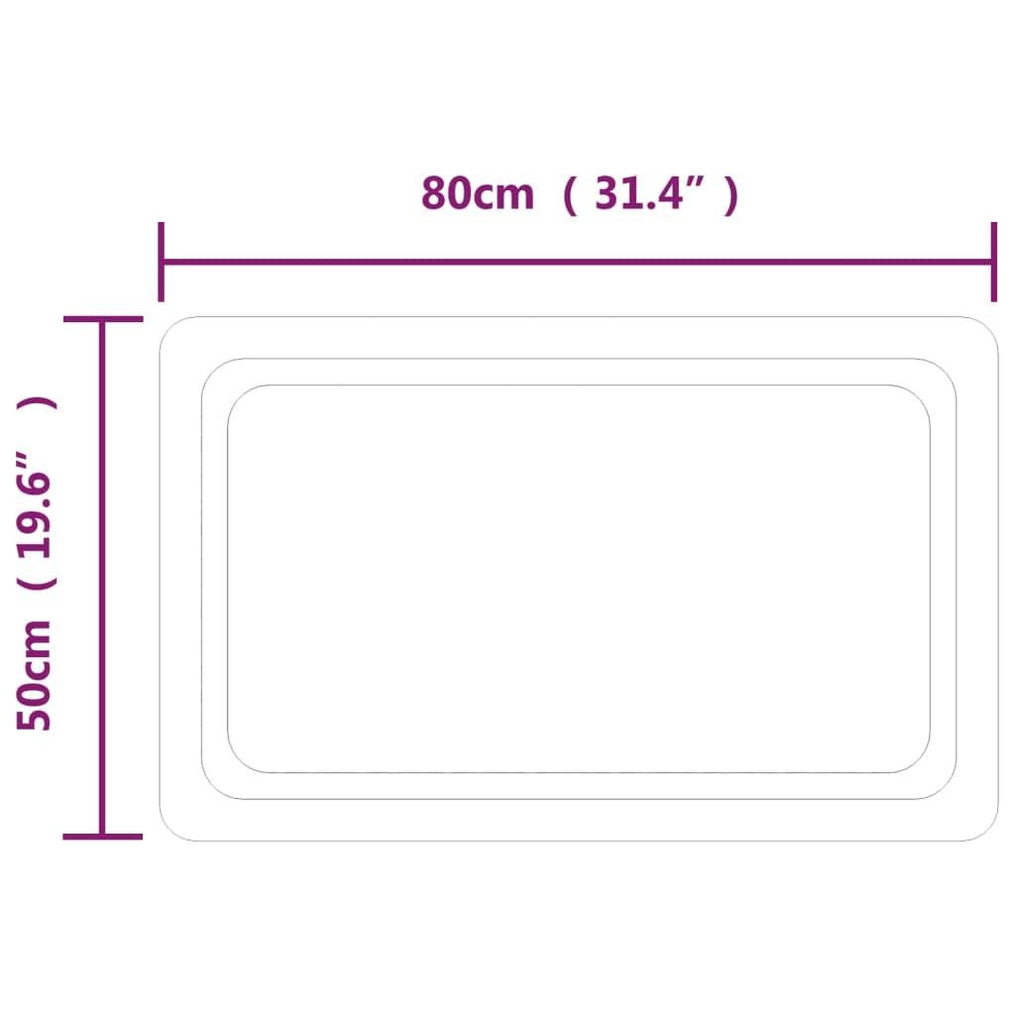 Voir la diapositive 6 : VIDAXL Miroir de salle de bain a LED 80x50 cm