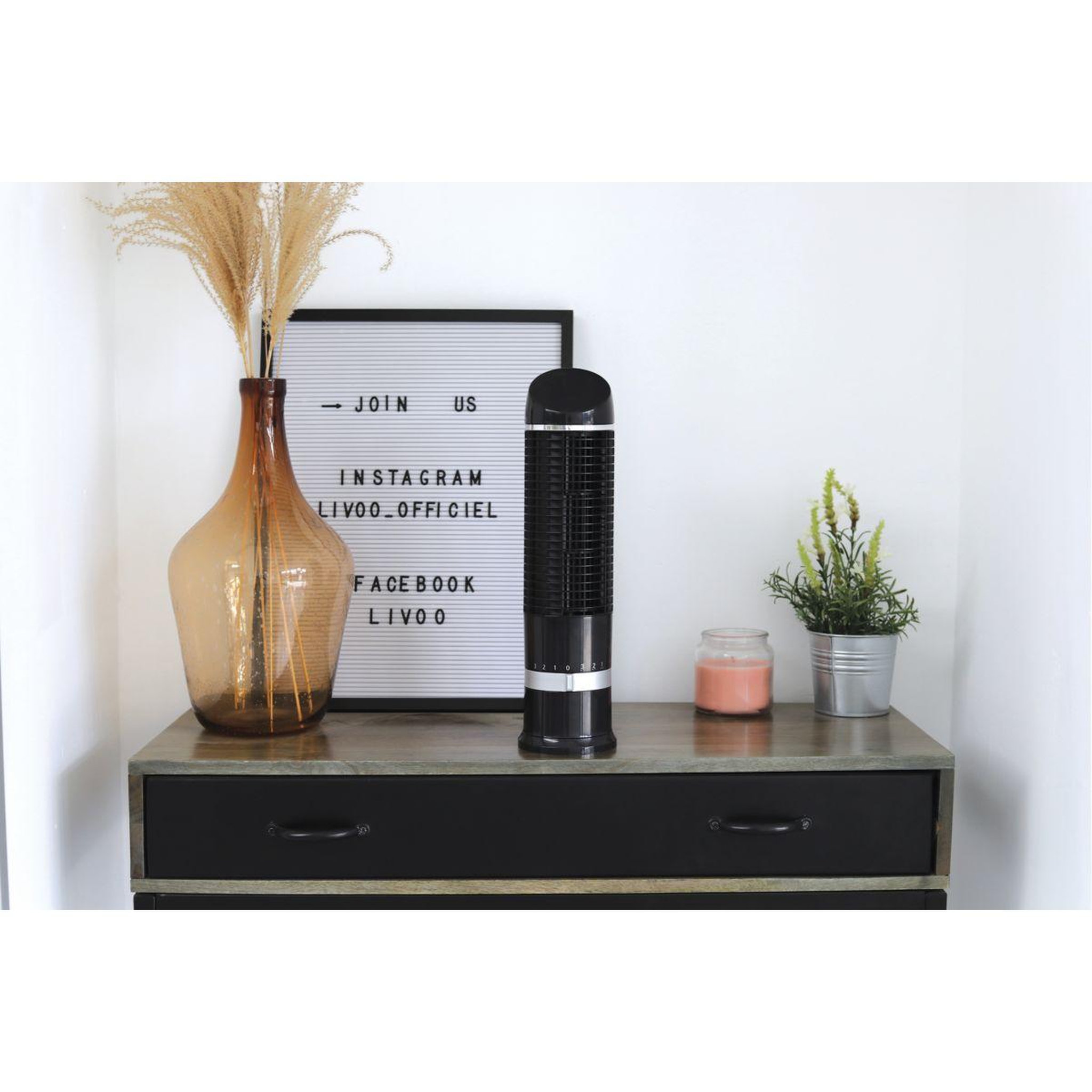 Voir la diapositive 3 : LIVOO Ventilateur DOM447N