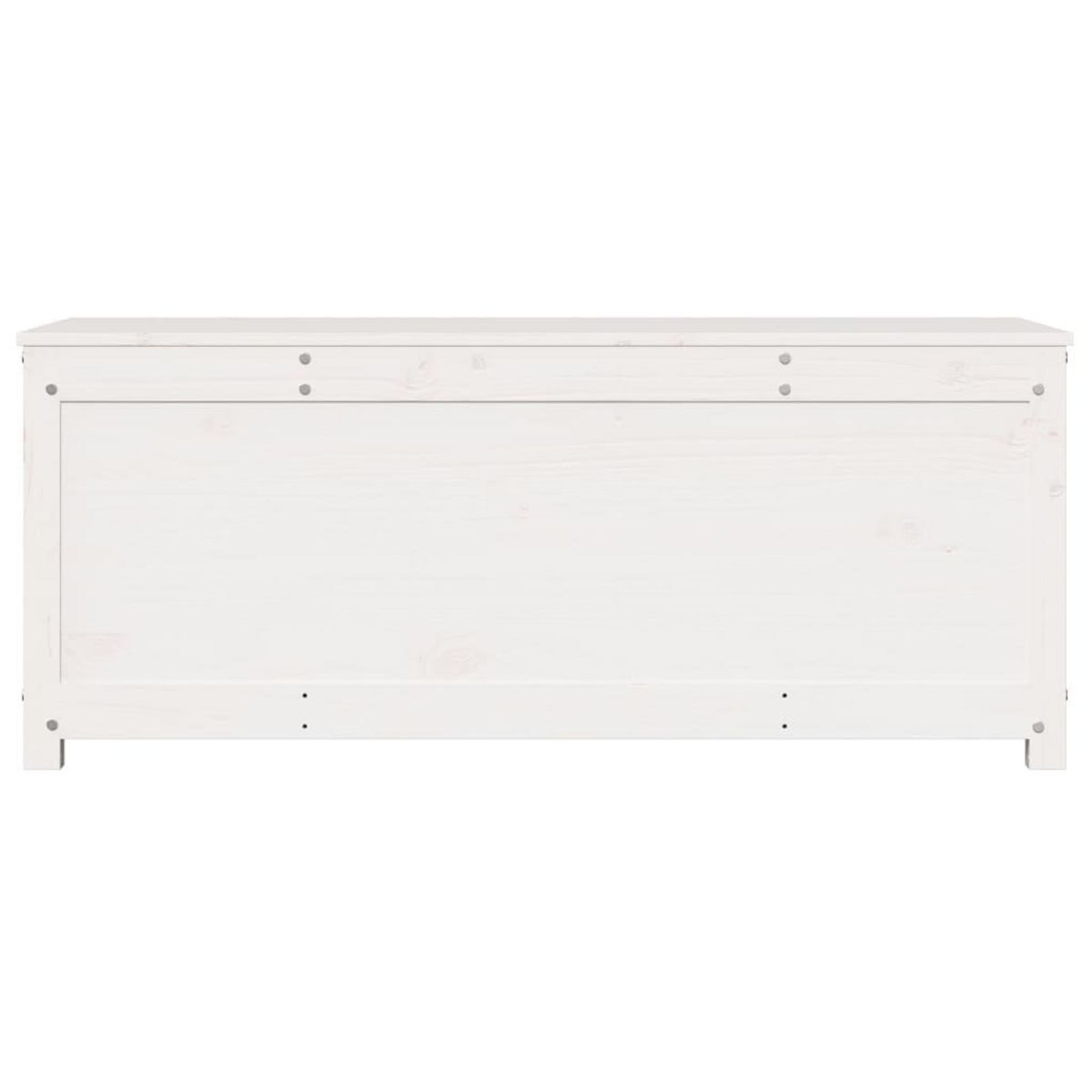 VIDAXL Boîte de rangement Blanc 110x50x45,5 cm Bois massif de pin
