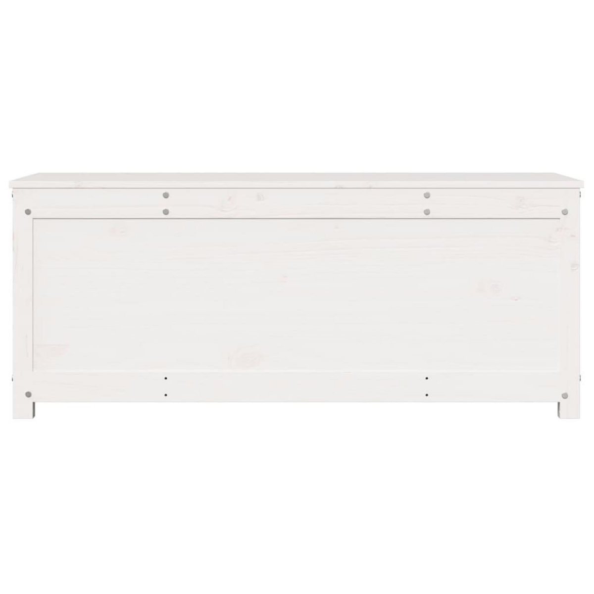 VIDAXL Boîte de rangement Blanc 110x50x45,5 cm Bois massif de pin