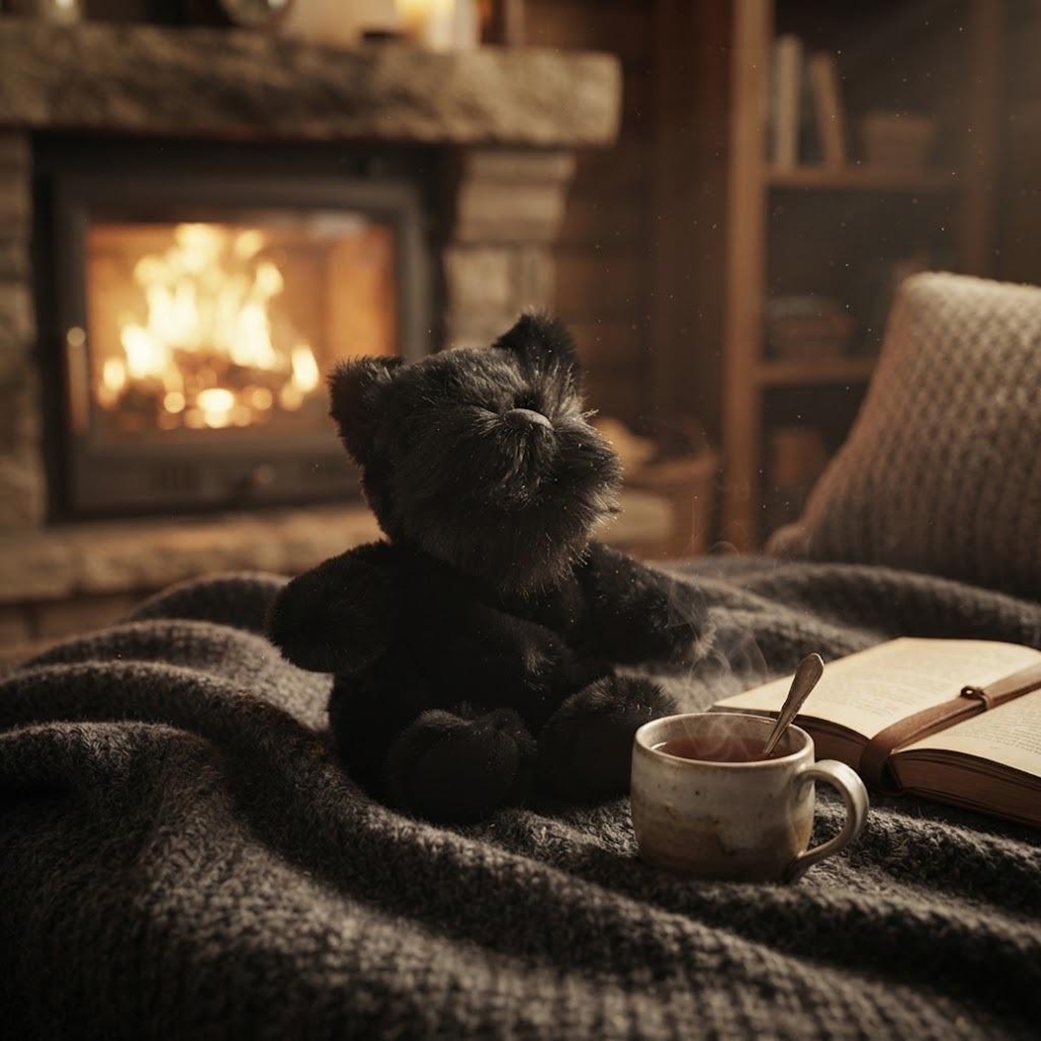 Voir la diapositive 5 : Eden Bouillotte peluche chien anglais lavande et blé