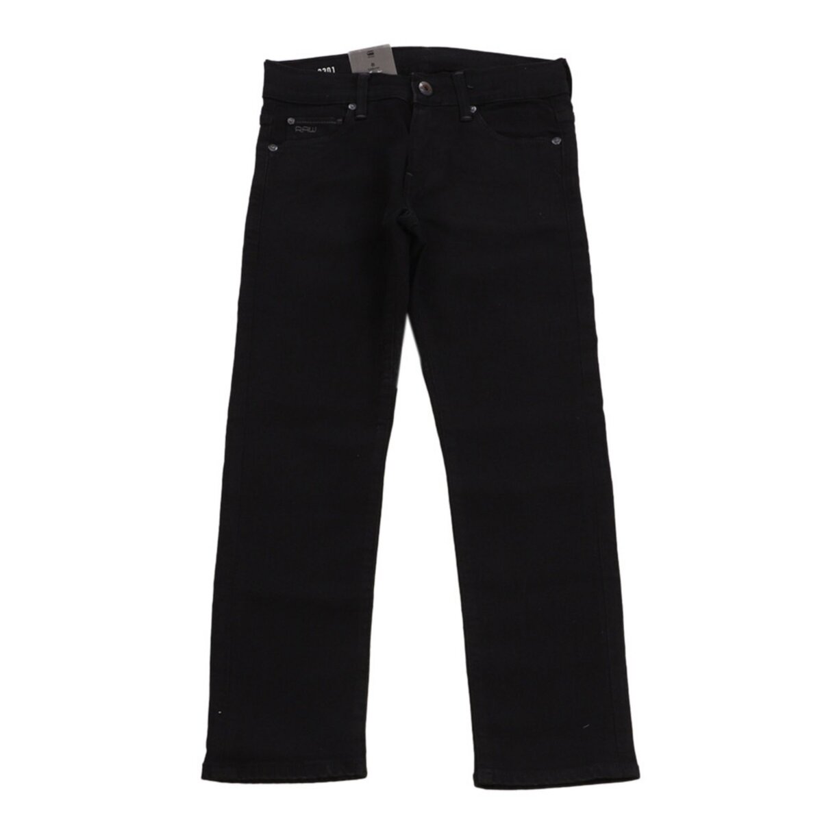  Jeans Slim Noir Garçon G-Star 3301