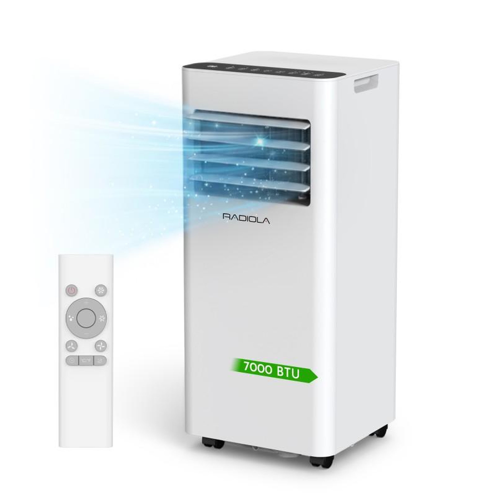 Radiola - Rad Cl7000 - Climatiseur Mobile - 7000 Btu - Refroidissement Efficace