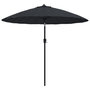 Voir la diapositive 2 : VIDAXL Parasol d'exterieur avec mat en aluminium 270 cm noir