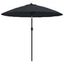 Voir la diapositive 2 : VIDAXL Parasol d'exterieur avec mat en aluminium 270 cm noir