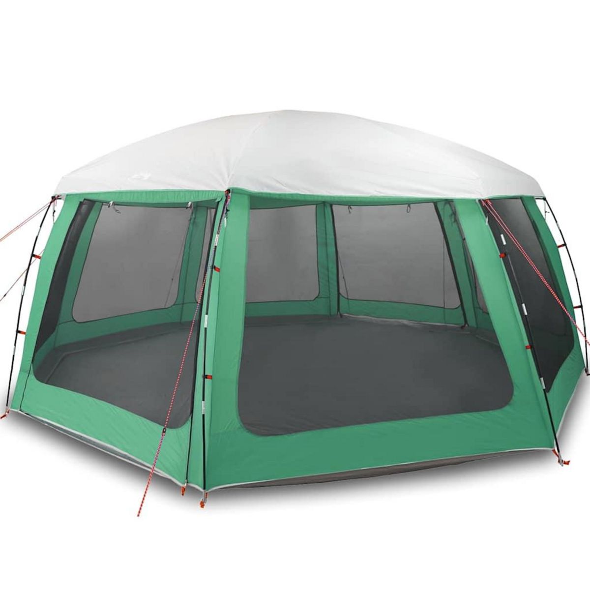 VIDAXL Tente piscine toit amovible parois maille vert d'eau 690x690 cm