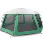 Voir la diapositive 2 : VIDAXL Tente piscine toit amovible parois maille vert d'eau 690x690 cm