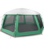 Voir la diapositive 2 : VIDAXL Tente piscine toit amovible parois maille vert d'eau 690x690 cm