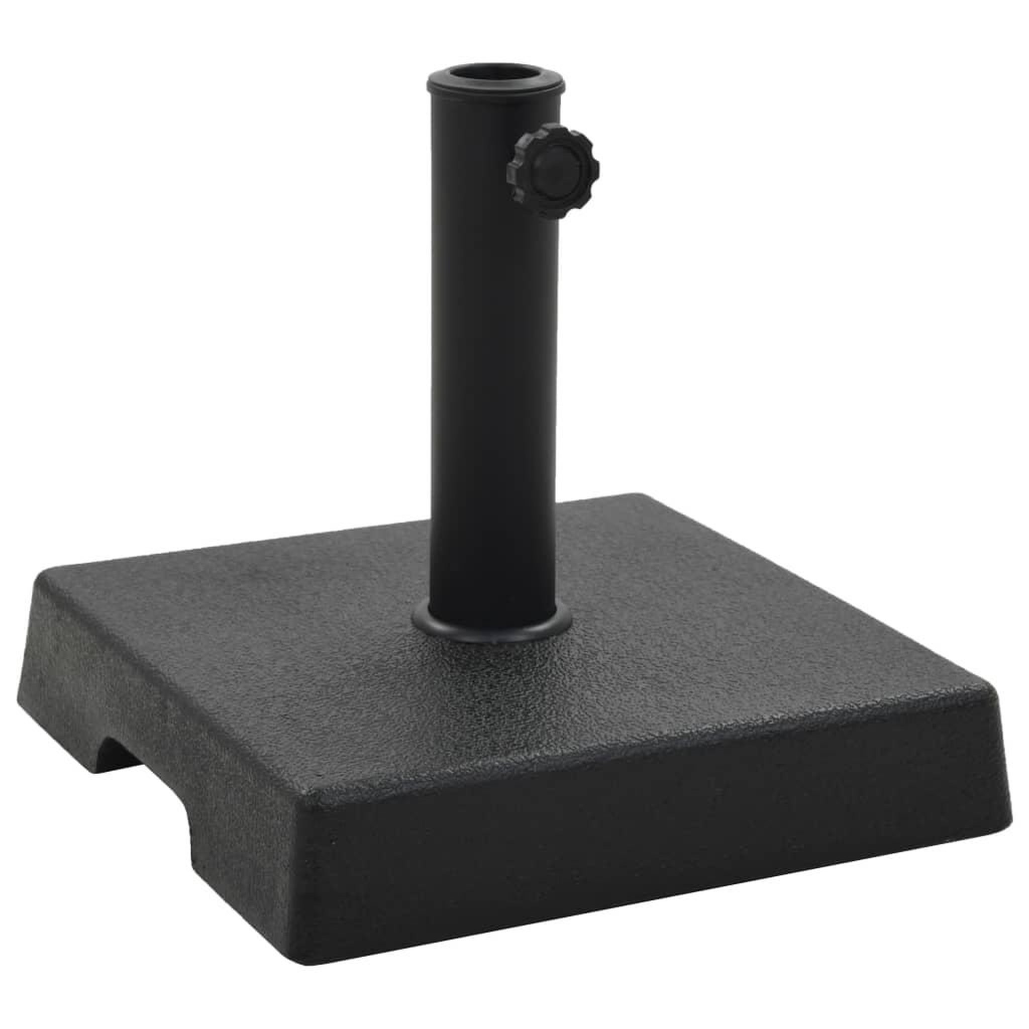 VIDAXL Socle carre de parasol Polyresine 8 kg Noir