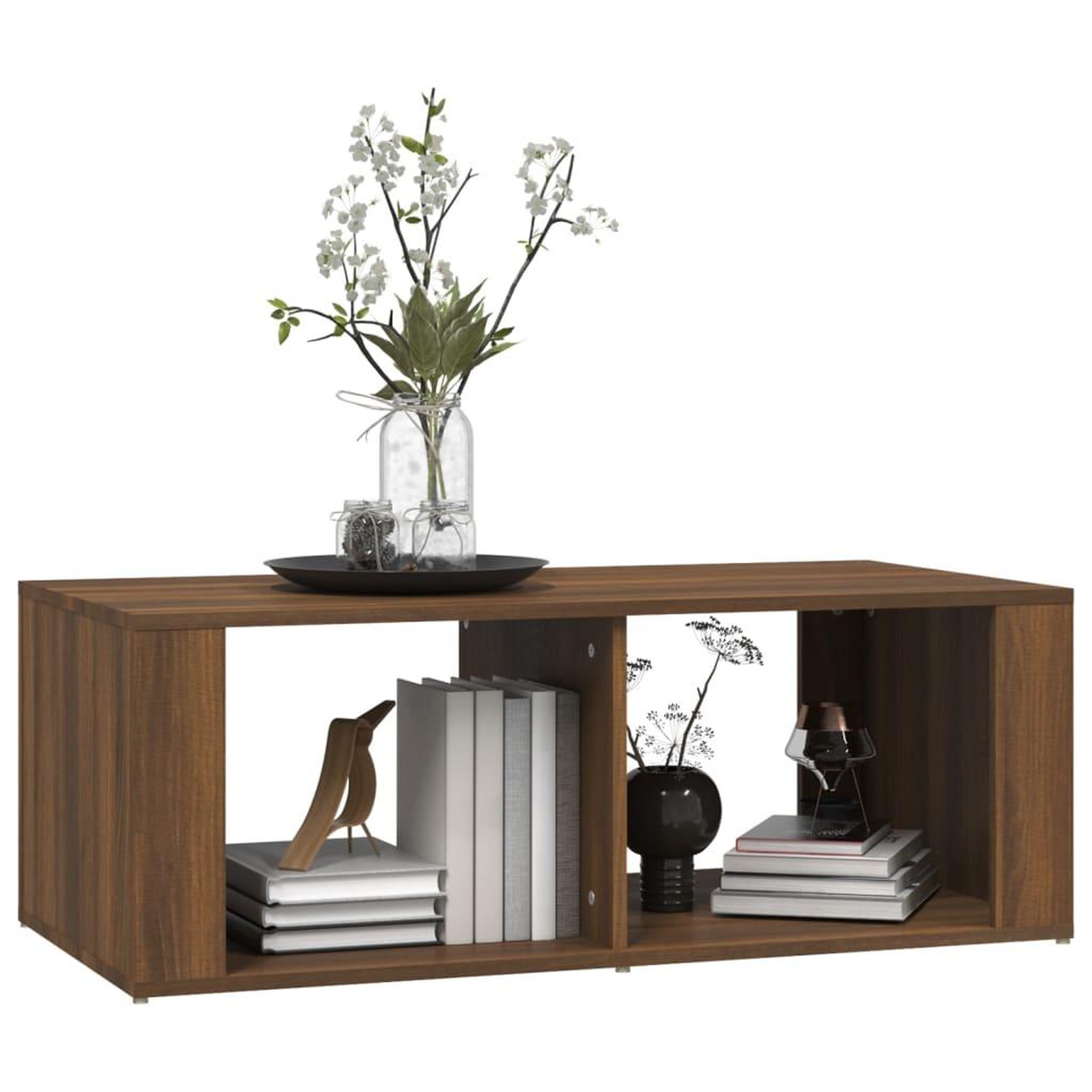 Voir la diapositive 4 : VIDAXL Table basse Chene marron 100x50x36 cm Bois d'ingenierie