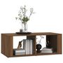 Voir la diapositive 4 : VIDAXL Table basse Chene marron 100x50x36 cm Bois d'ingenierie