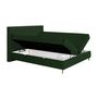 Voir la diapositive 2 : BEST MOBILIER Rafaela - lit boxspring - 160x200 - coffres et surmatelas inclus - en velours