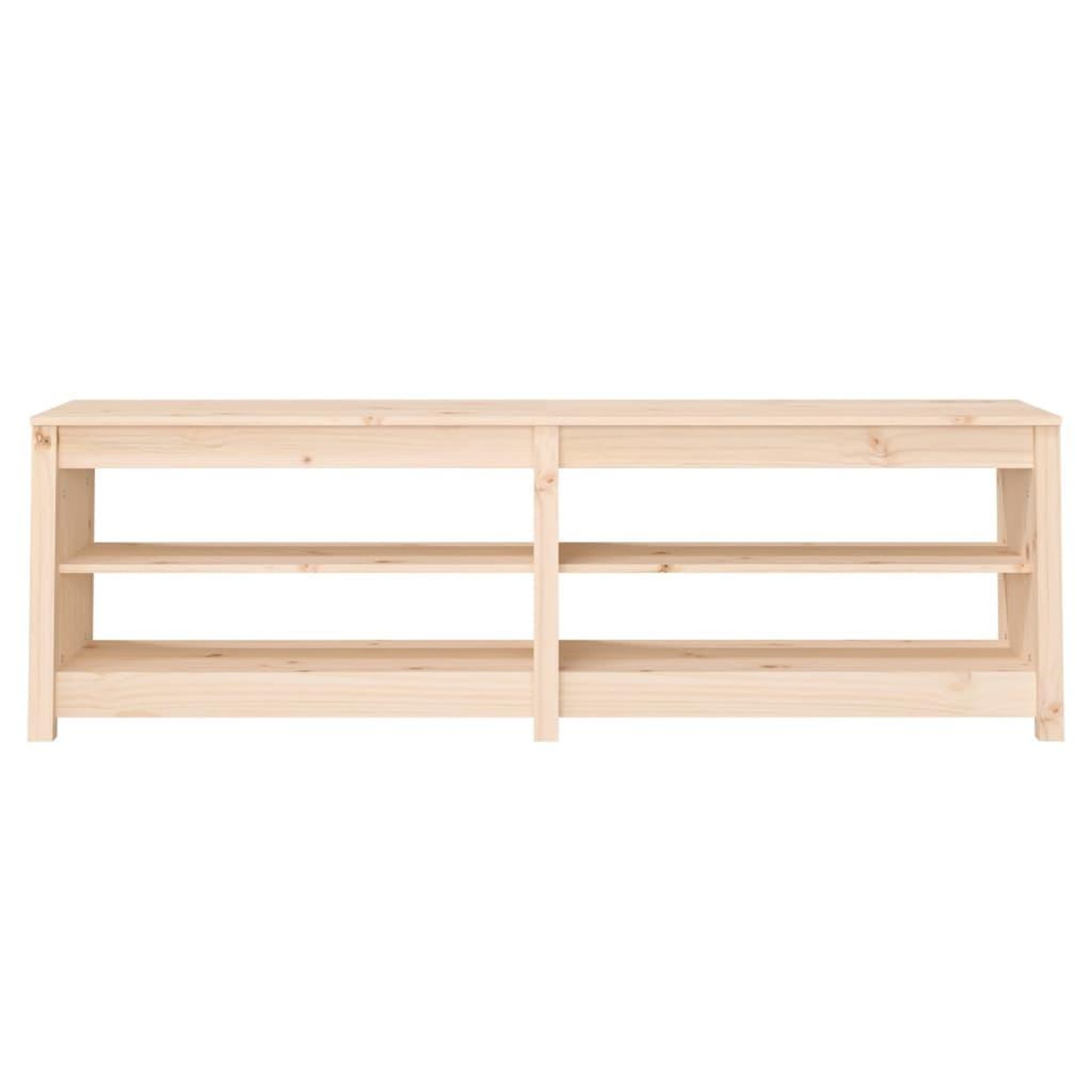 Voir la diapositive 5 : VIDAXL Banc a chaussures 160x36,5x50 cm Bois de pin massif