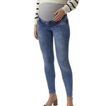 MAMALICIOUS Jean Slim  Femme Mamalicious Roma   W26. Coloris disponibles : Bleu