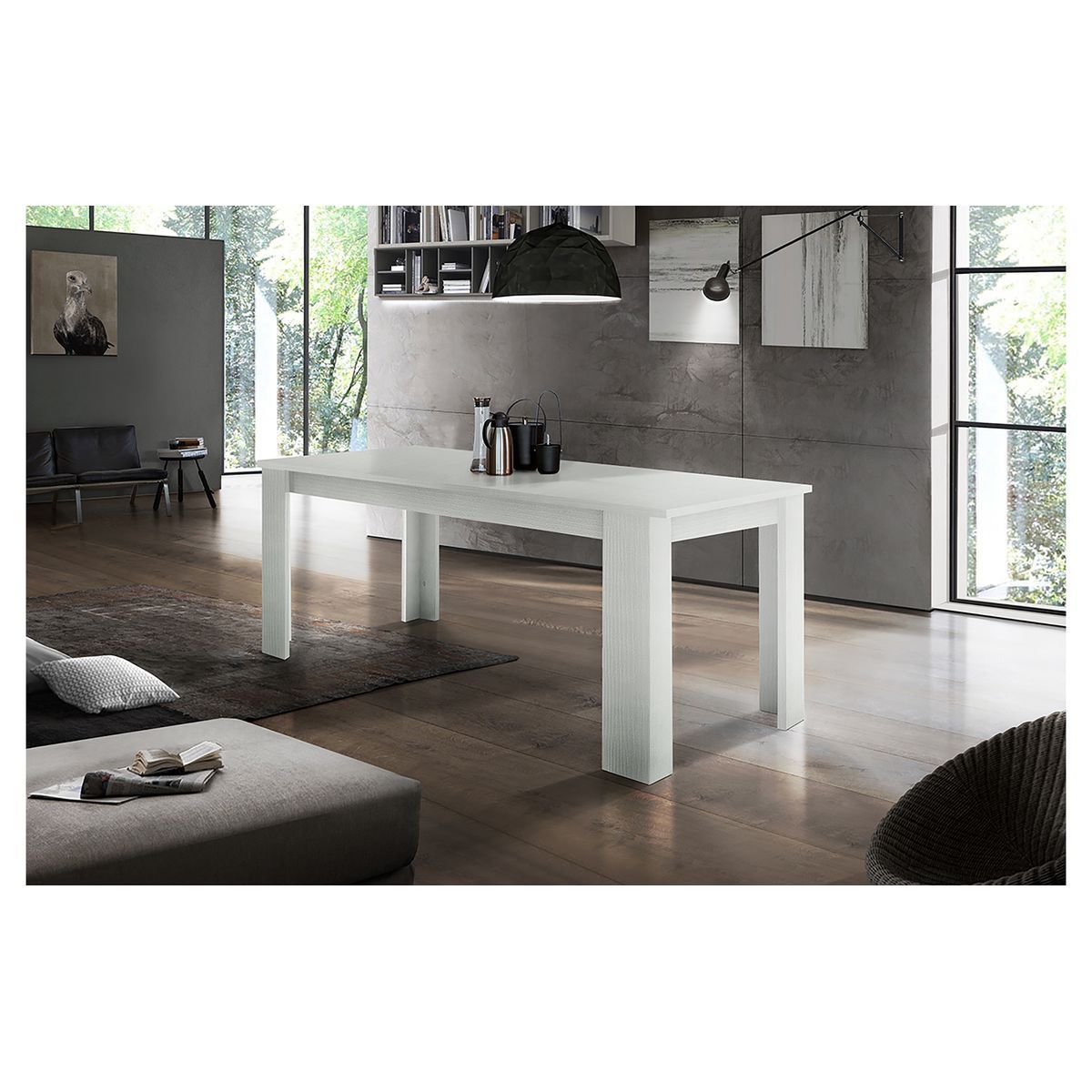 Table de séjour salle à manger extensible L160-210cm OSTUNI
