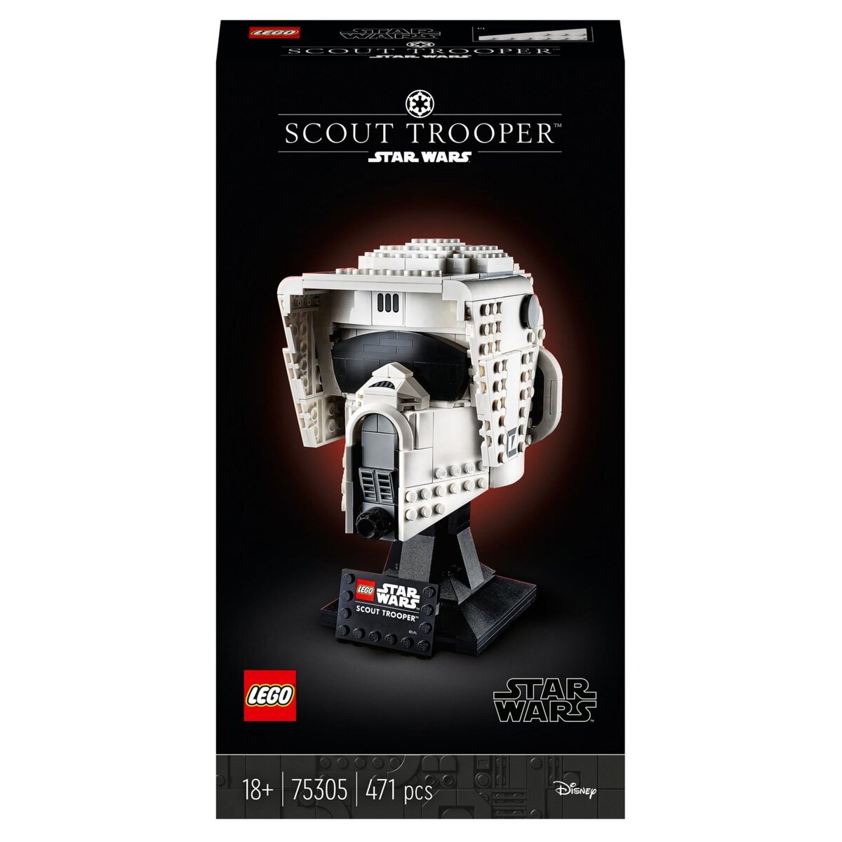 LEGO Star Wars 75305 Le Casque du Scout Trooper, Kit, Masque, Maquette, Cadeau pour Adultes