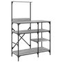 Voir la diapositive 2 : VIDAXL Support de boulanger sonoma gris 90x40x132 cm