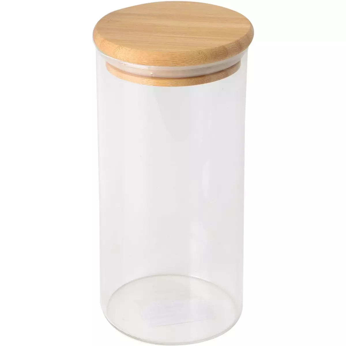 ACTUEL Bocal verre + couvercle en bambou 0.7 litre