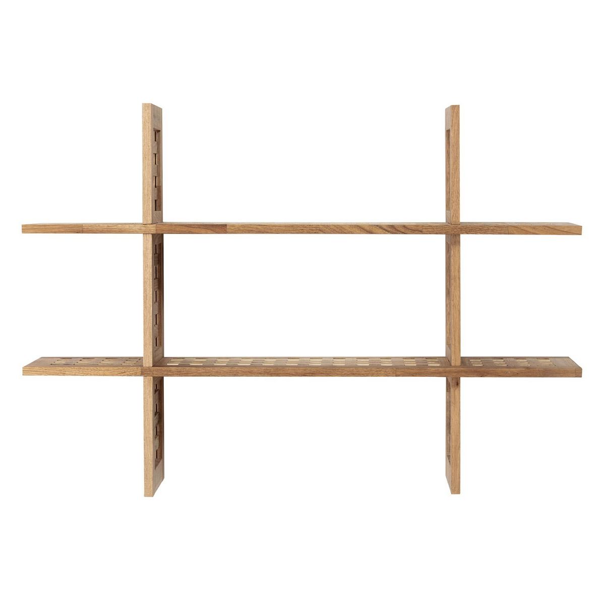 VS VENTA-STOCK Étagère Jaya en bois de noyer avec 6 compartiments