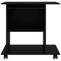 Voir la diapositive 4 : VIDAXL Bureau d'ordinateur Noir 80x50x75 cm Bois d'ingenierie