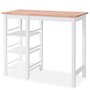 Voir la diapositive 3 : VIDAXL Ensemble de bar 3 pcs MDF Blanc