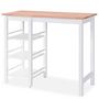 Voir la diapositive 3 : VIDAXL Ensemble de bar 3 pcs MDF Blanc