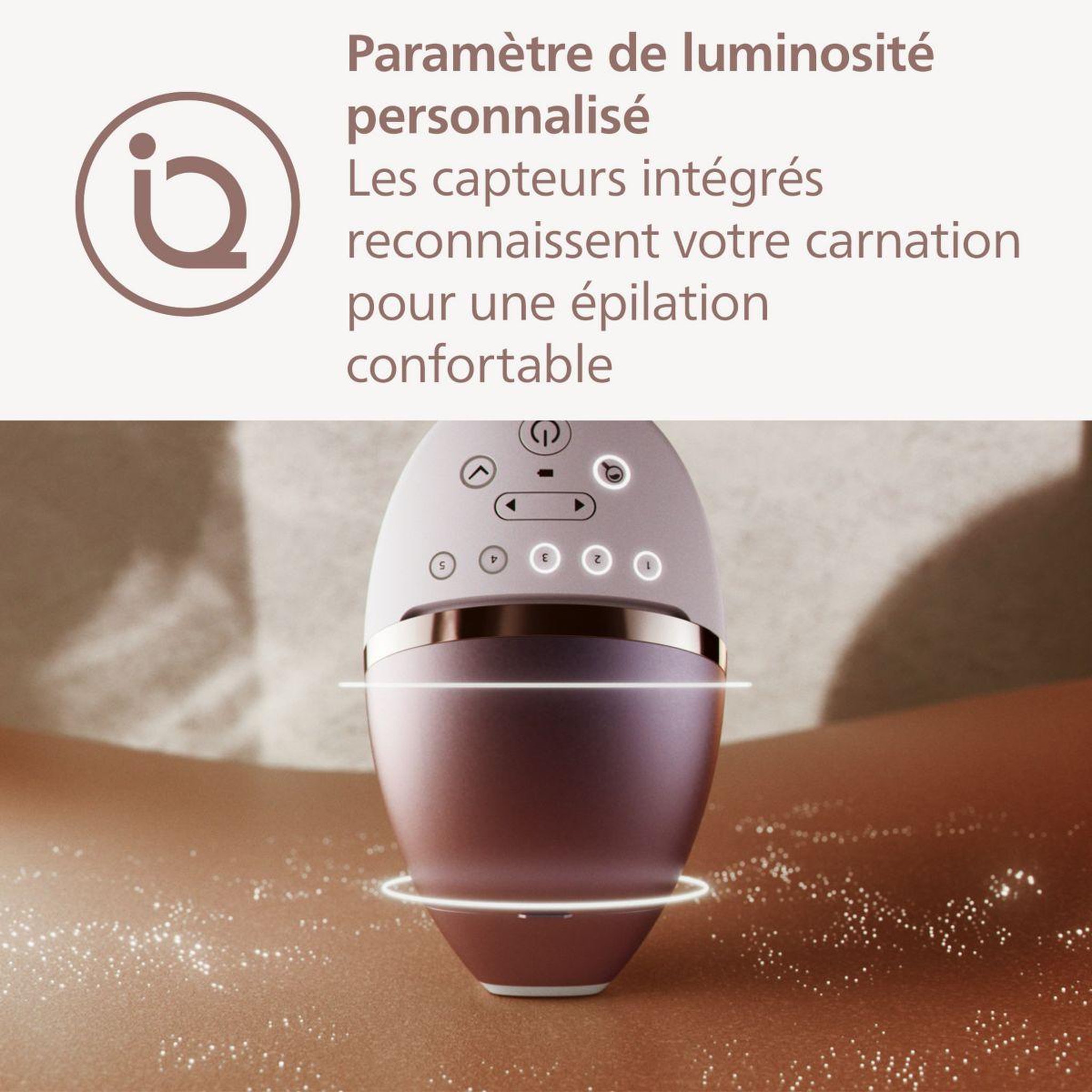 Voir la diapositive 5 : Philips Epilateur lumière pulsée bri945/00 lumea prestige