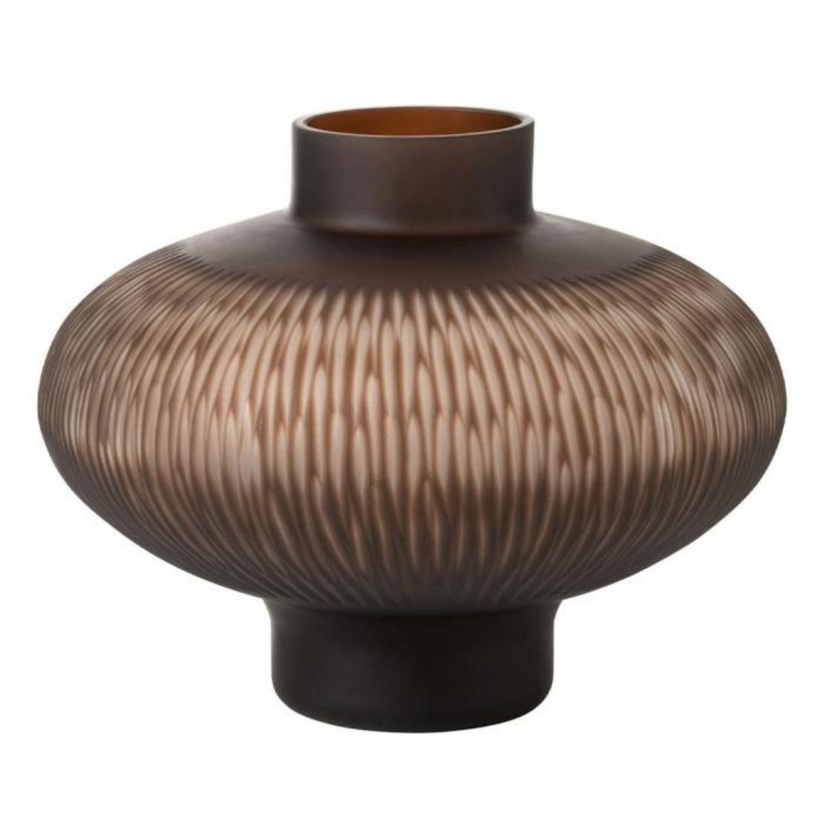 Paris Prix Vase Design Ligne & Boule  Octave  25cm Marron