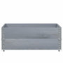Voir la diapositive 2 : VIDAXL Jardiniere gris 100x100 cm bois de pin massif