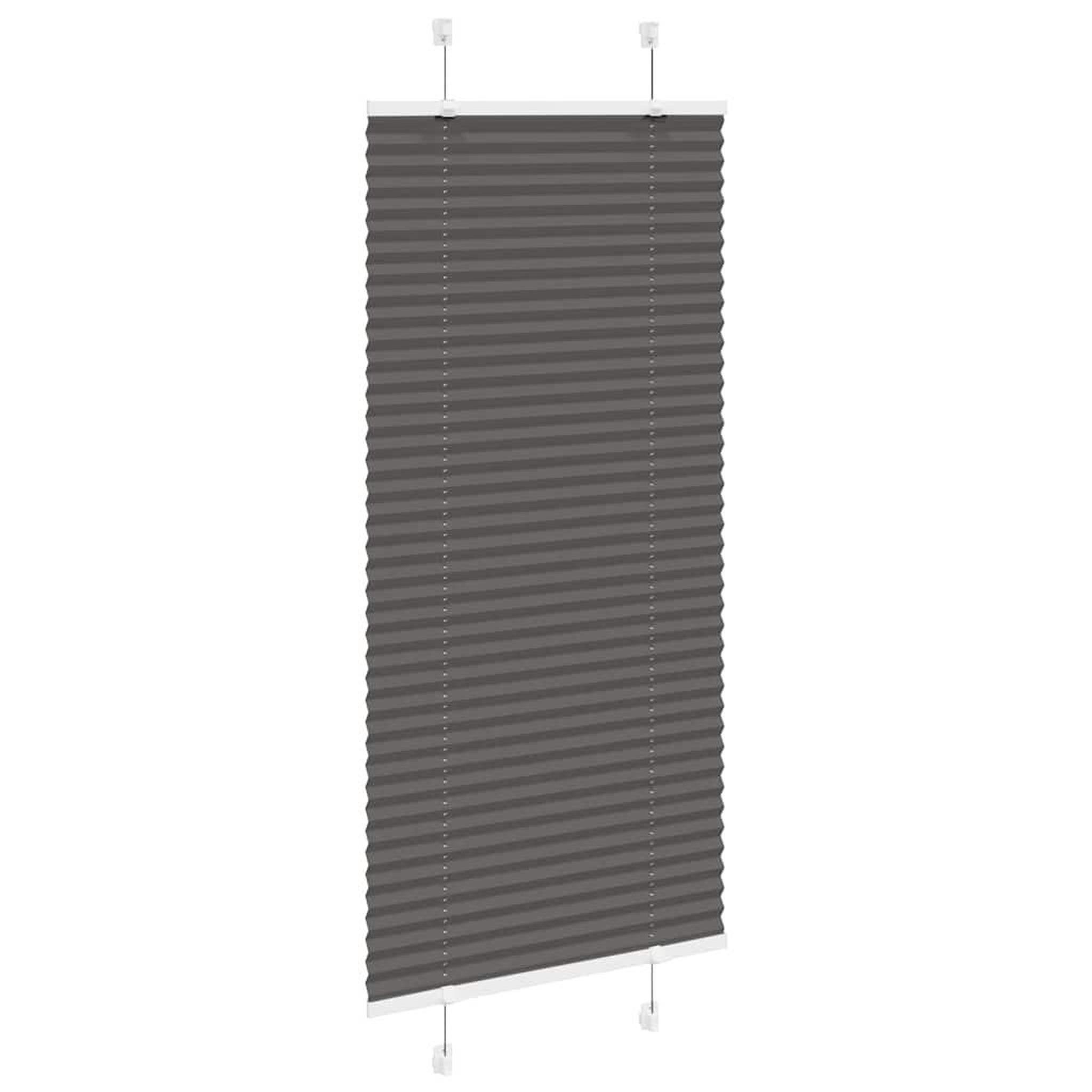 Voir la diapositive 3 : VIDAXL Store plisse noir 65x150 cm largeur du tissu 64,4 cm polyester