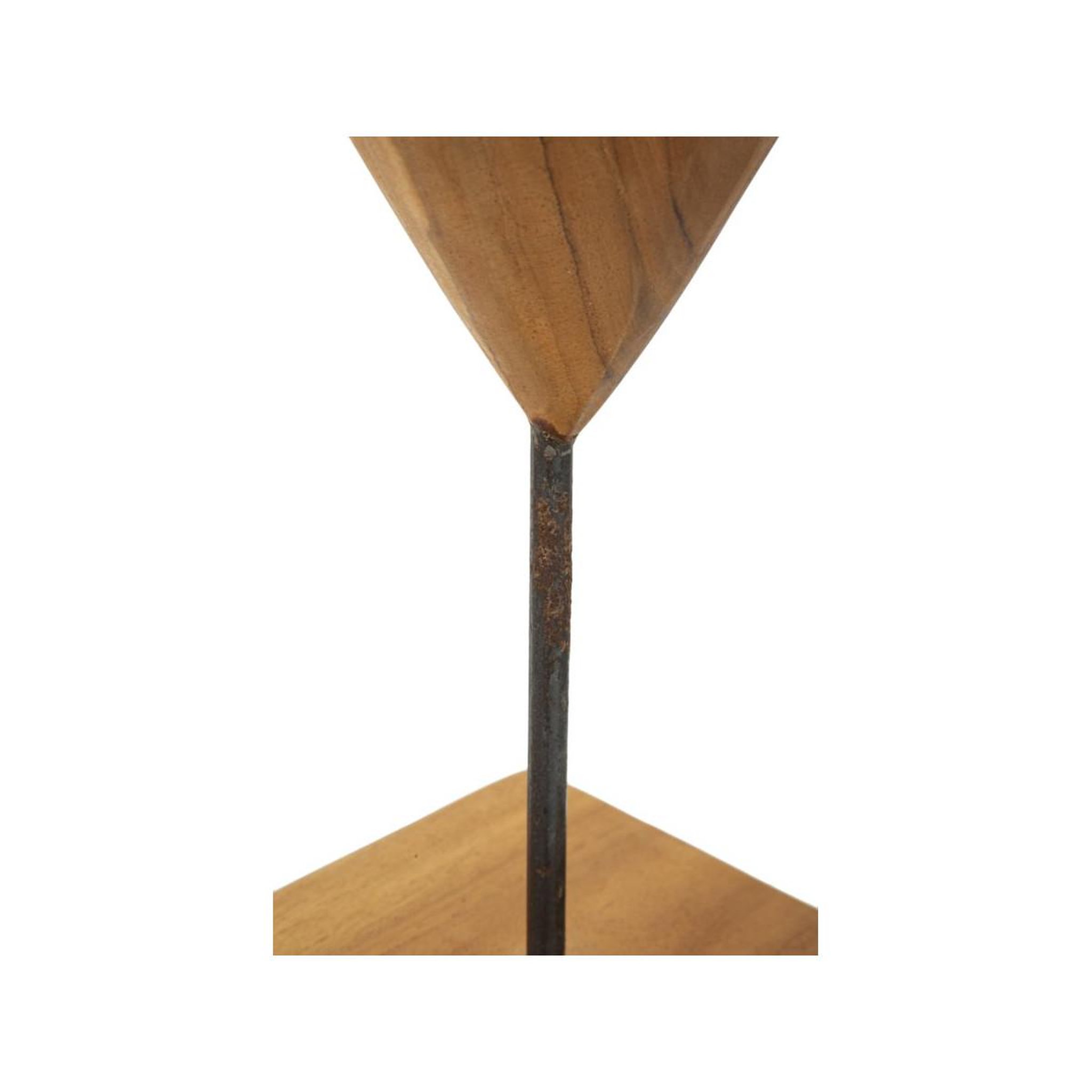 Voir la diapositive 5 : Paris Prix Objet déco en teck  cœur  37cm naturel