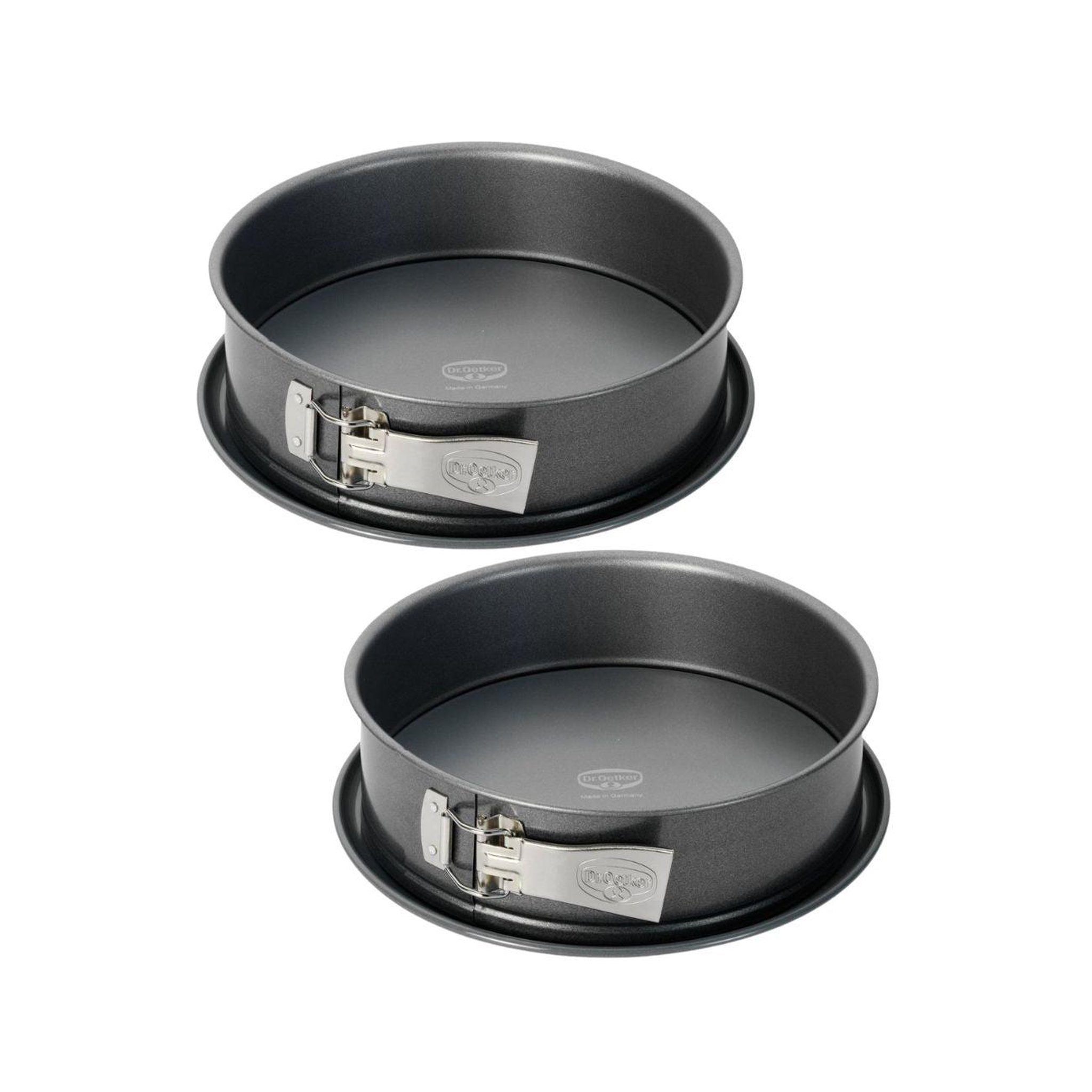DR.OETKER Lot de 2 moules à gâteaux ronds 28/28 cm en acier dr oetker back harmonie