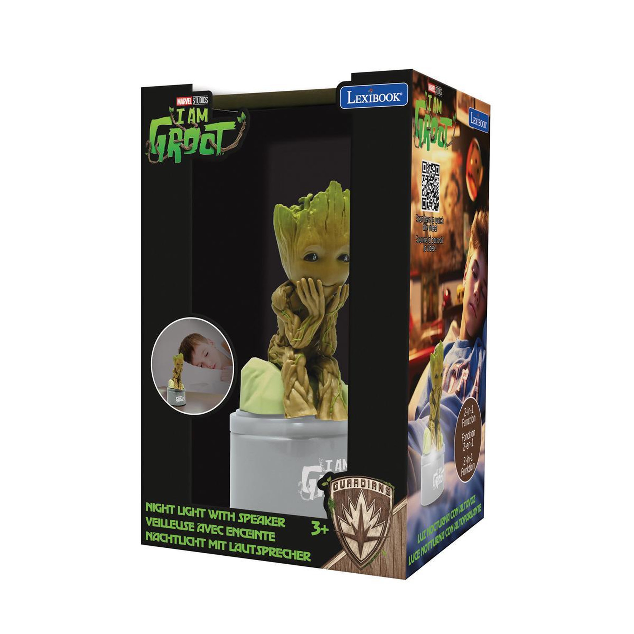 Voir la diapositive 3 : Lexibook Enceinte veilleuse Groot