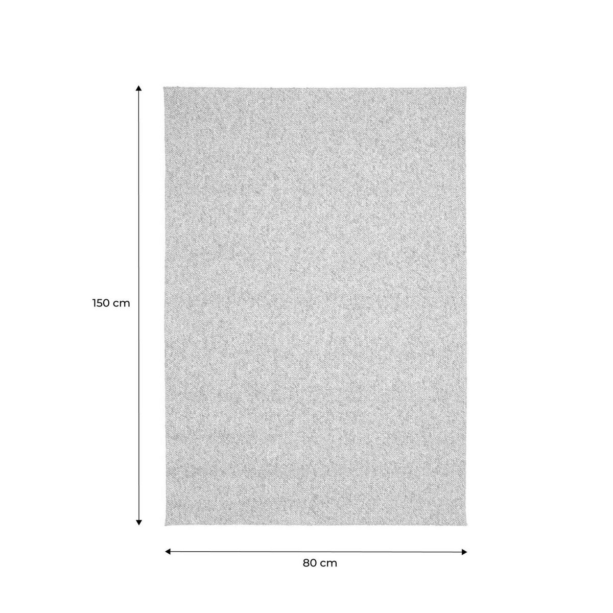 SWEEEK Tapis intérieur bouclette caramel effet chiné