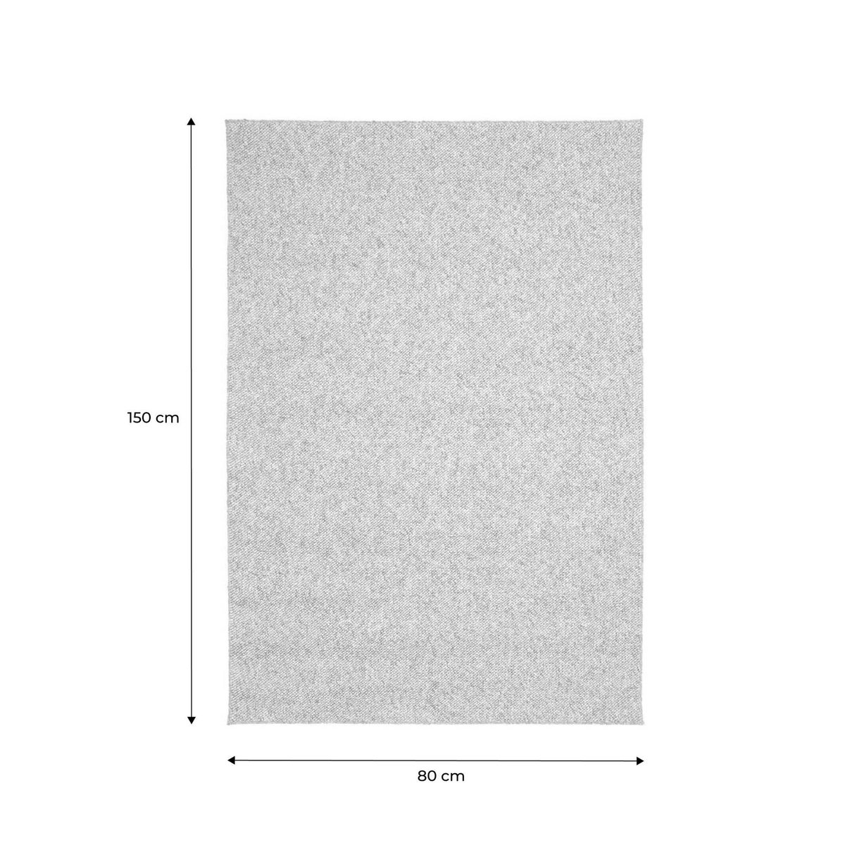 SWEEEK Tapis intérieur bouclette caramel effet chiné