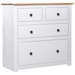 VIDAXL Buffet Blanc 80x40x83 cm Pin Gamme Panama