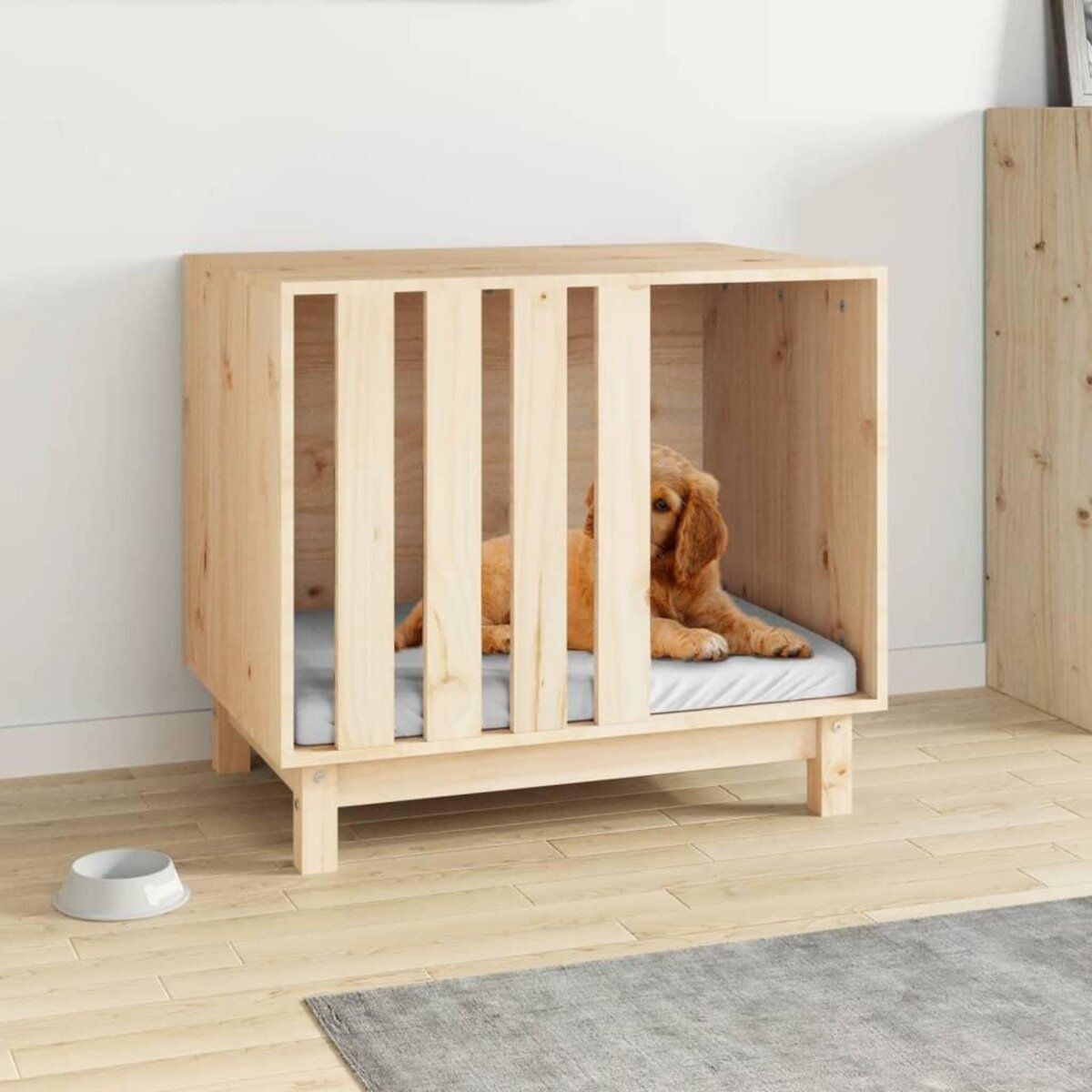 VIDAXL Niche pour chien 70x50x62 cm Bois de pin massif