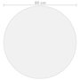 Voir la diapositive 5 : VIDAXL Protecteur de table transparent Ø 80 cm 2 mm PVC
