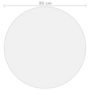 Voir la diapositive 5 : VIDAXL Protecteur de table transparent Ø 80 cm 2 mm PVC