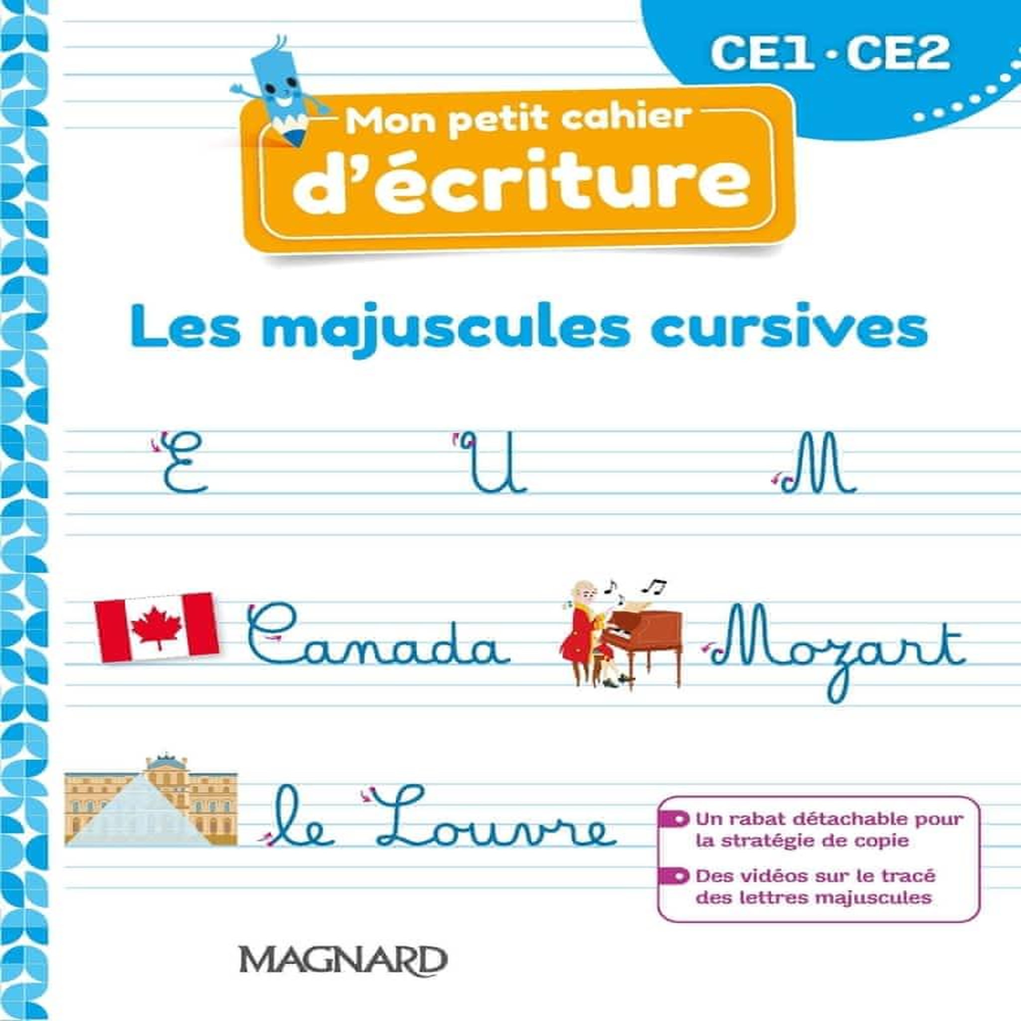 MON PETIT CAHIER D'ECRITURE CE1-CE2. LES MAJUSCULES CURSIVES, EDITION 2022, Cheynel Célia