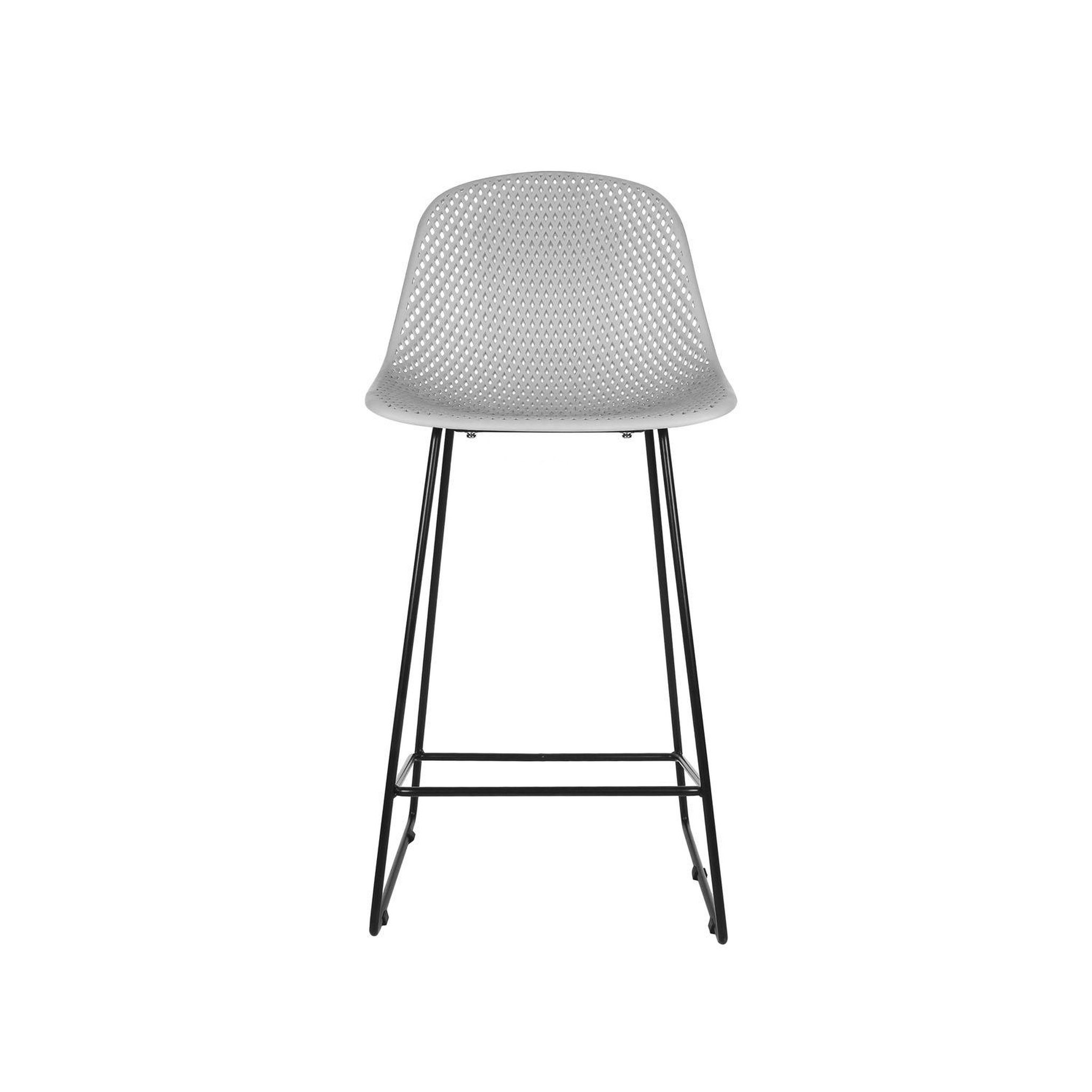 Leitmotiv Tabouret de bar moderne mesh - h. 120 cm. Coloris disponibles : Noir, Gris