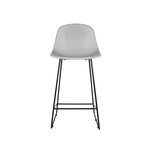 Leitmotiv Tabouret de bar moderne Mesh - H. 120 cm. Coloris disponibles : Gris, Noir