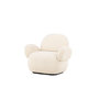 Voir la diapositive 5 : Paris Prix Fauteuil Design Chenille  Sevilla  105cm Beige