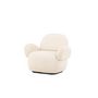 Voir la diapositive 5 : Paris Prix Fauteuil Design Chenille  Sevilla  105cm Beige