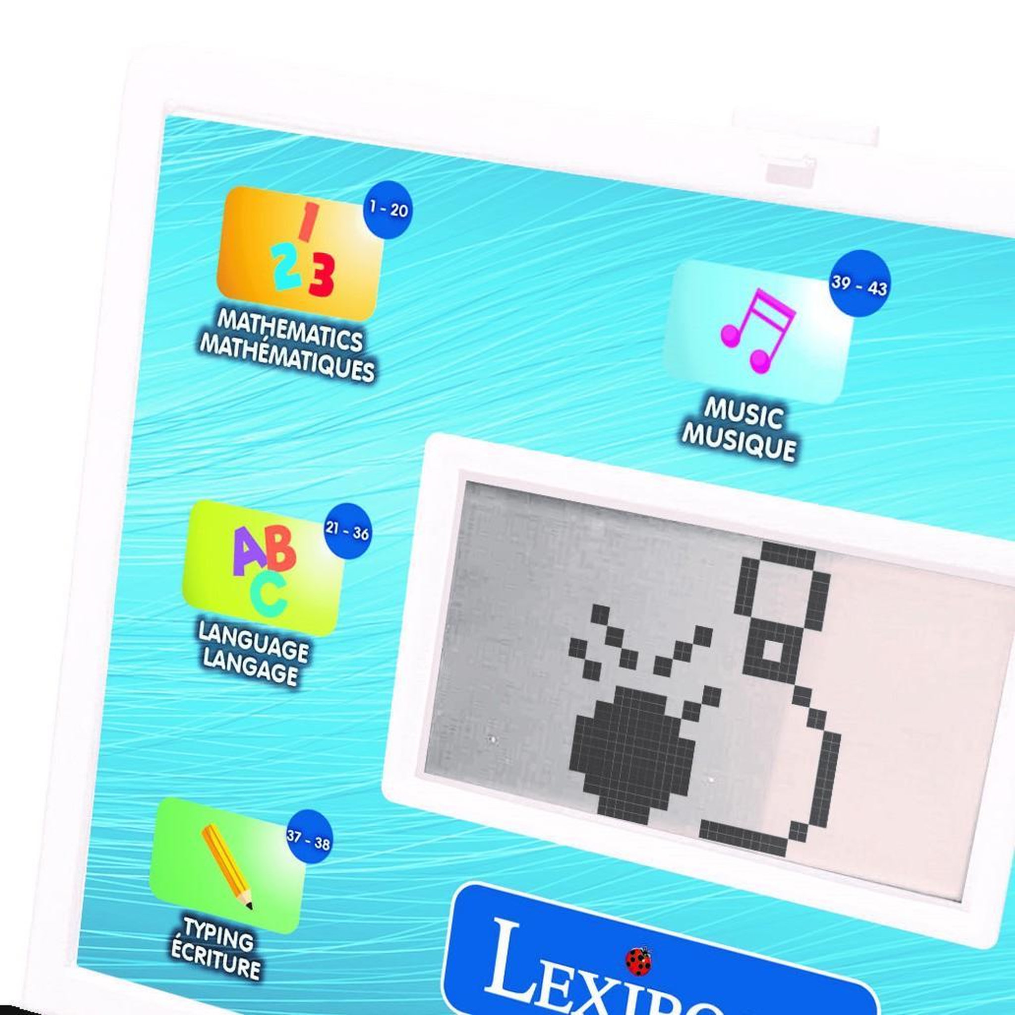 Voir la diapositive 3 : Lexibook Ordinateur éducatif bilingue Power Kid - 124 activités (FR/EN)