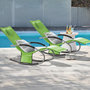 Voir la diapositive 2 : SOBUY SoBuy - Lot de 2 chaises à bascule pour jardin - Moderne - OGS28X2