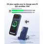 Voir la diapositive 3 : INIU Batterie nomade 5000 mAh magnet Qi2 MagPro slim bleu